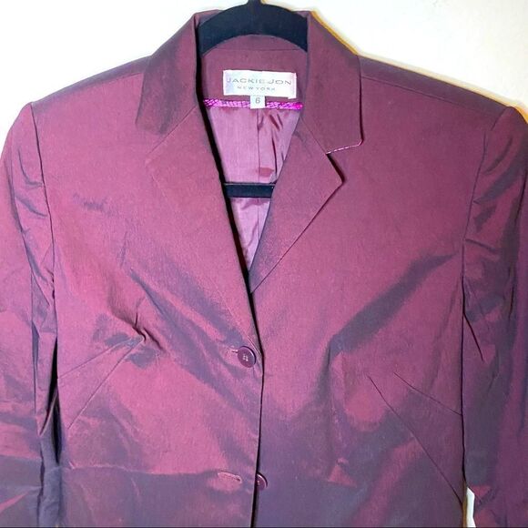 Jackie Jon Purple Jacket Sz 6 - Picture 2 of 5